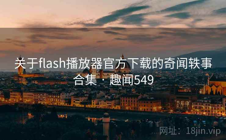 关于flash播放器官方下载的奇闻轶事合集 · 趣闻549
