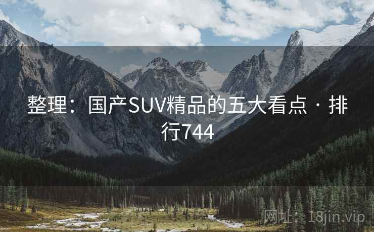 整理：国产SUV精品的五大看点 · 排行744
